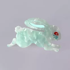 Lucinda's Lingonberry Blue Bunny Hair Clip