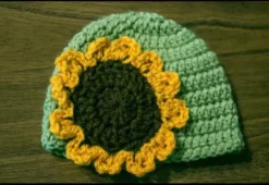 Lucinda's Crochet Sunflower Hat New