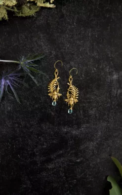 Lucinda's Bee & Laurel Earrings