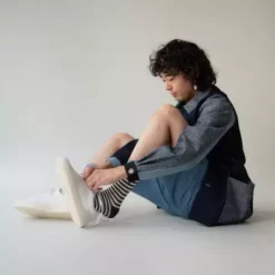 Lucinda's Black & White Striped Socks