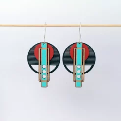 Lucinda's New Red And Black Wright Earring