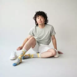 Lucinda's Bud Sunflower Socks