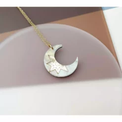 Lucinda's Pearl Crescent Moon Necklace