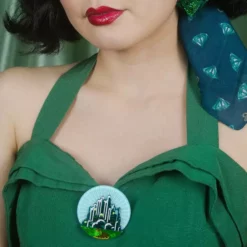 Lucinda's Emerald City Brooch By Erstwilder