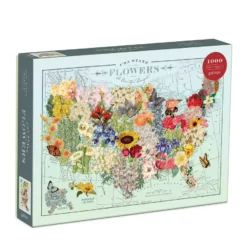 Lucinda's USA State Flower 1000 Pc Puzzle New