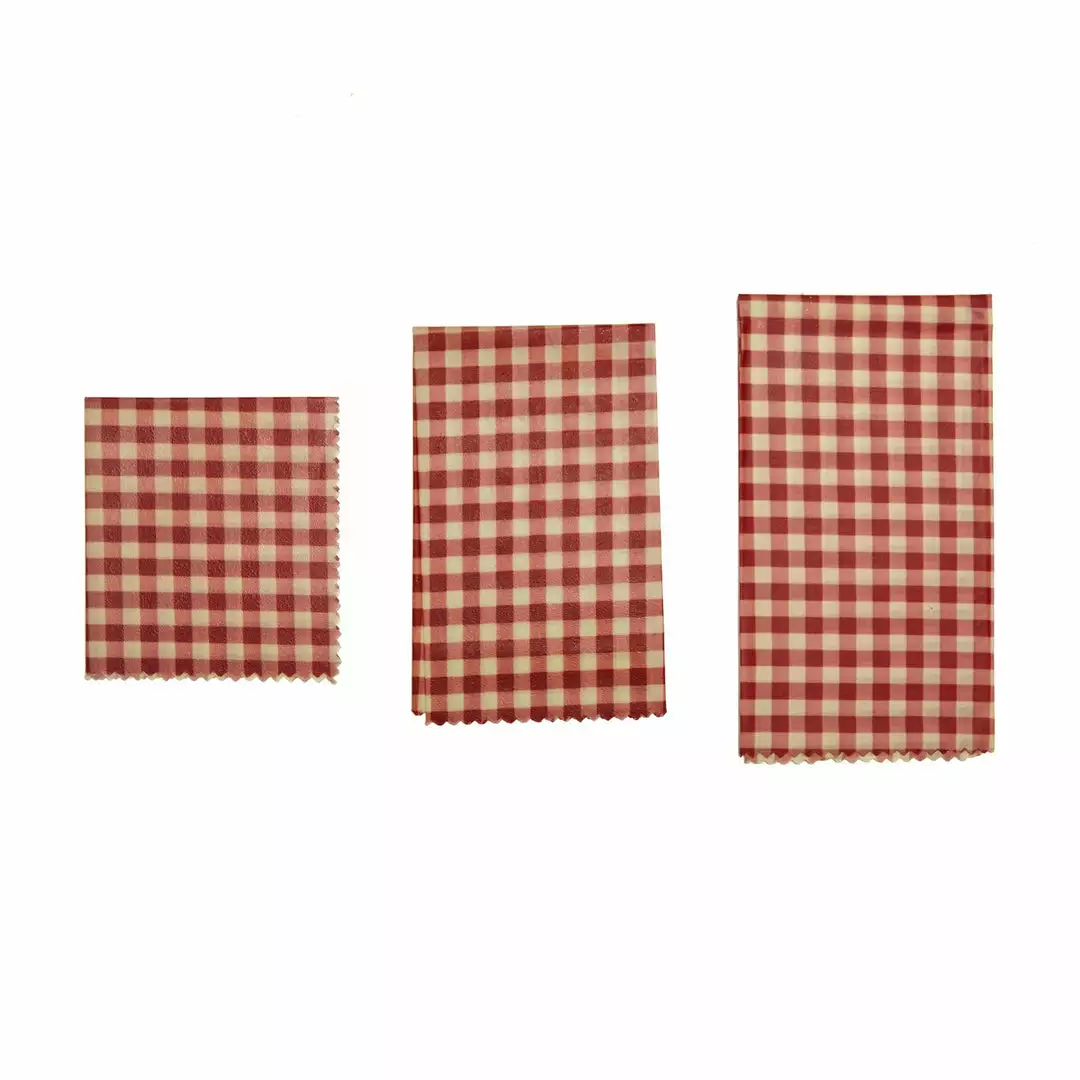 Lucinda's Reusable Beeswax Wraps Gingham 3 Lucinda's Reusable Beeswax Wraps Gingham