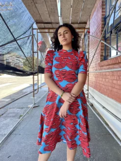 Lucinda's Mouths Puff Top By Nooworks