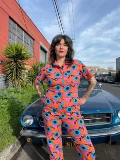 Lucinda's New Coveralls Psychedelic Eyes By Nooworks