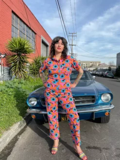 Lucinda's New Coveralls Psychedelic Eyes By Nooworks