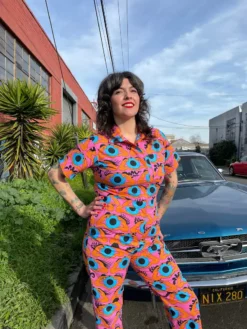 Lucinda's New Coveralls Psychedelic Eyes By Nooworks