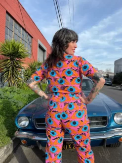 Lucinda's New Coveralls Psychedelic Eyes By Nooworks