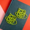 Lucinda's Lime Green Statement Earrings New