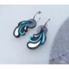 Lucinda's Lunar Psychedelic Wave Hoop Earrings