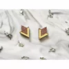 Lucinda's Rose Gold/Gold Deco Studs