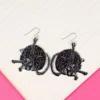 Lucinda's New Small Black Cat Earrings