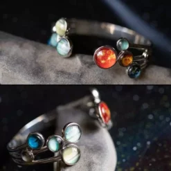 Lucinda's New Solar System Cuff Bracelet