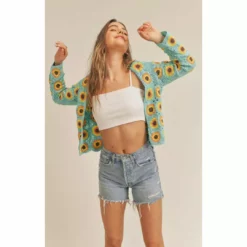 Lucinda's New Sunflower Crochet Cardi