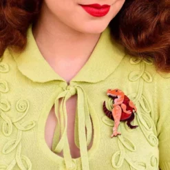 Lucinda's New Tenacious T Brooch By Erstwilder