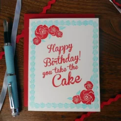 Lucinda's You Take The Cake Birthday Card New